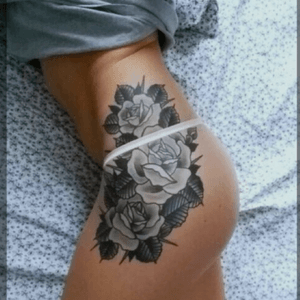 #dreamtattoo bright colored floral side piece from my side down to my thigh. #mydreamtattoo #dreamtattoo #floral #floraltattoo #Sidepiece 