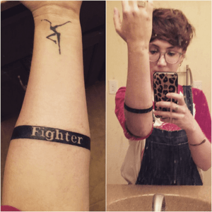 Fighter band done at Dragon's Den in Dawsonville GA 