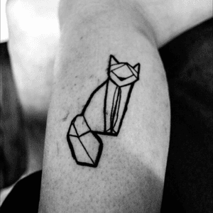 Training with pen on a friend #training #pencil #geometric #shape #origamianimals #origamitattoo #cat #cattattoo 