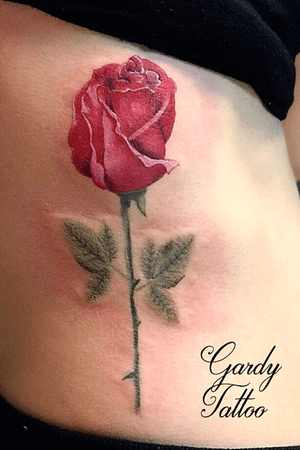 Red rose #tattoooftheday #tatted #tattoodo #realism #realistictattoo #redrose #tattoostyle 