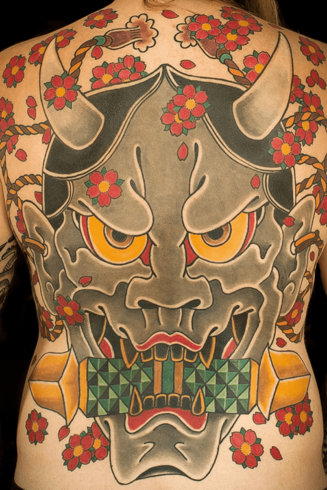Oni Mask tattoos  what do they mean Oni Mask Tattoos Designs  Symbols   Oni head tattoo meanings