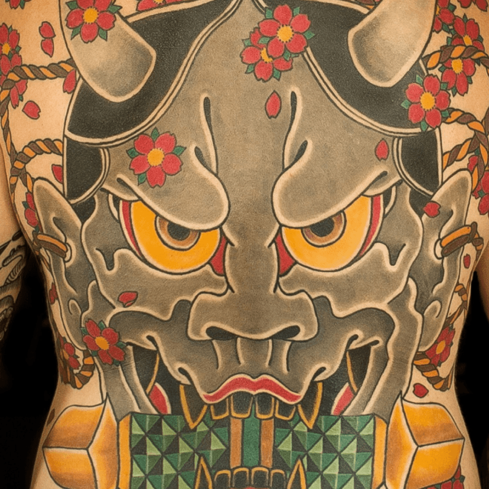 udtale aktivt Lav en snemand Japanese Hannya Mask Tattoos: Meaning & Designs • Tattoodo
