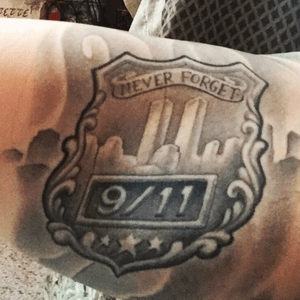 9/11 Tibute tattoo #911tattoo #neverforget #tributetattoo 