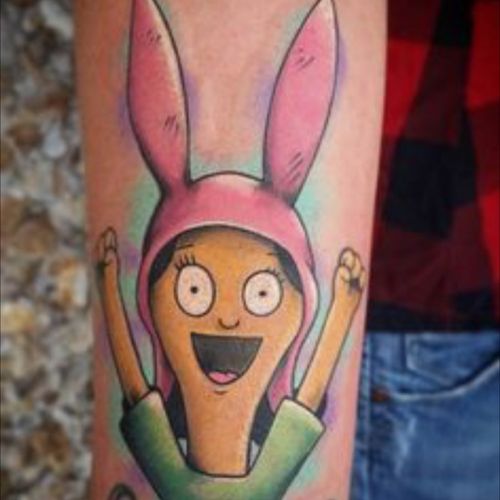 Tattoo Uploaded By Chelle See You In Hell Bobsburgers Louisebelcher Louise Fullcolor Cartoontattoo Tattoodo