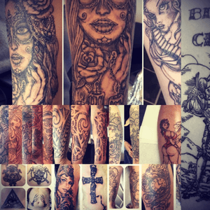 Just some of my tattoos i enjoyed doing the year 