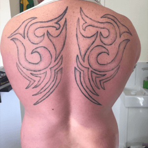Was asked to try and sort this out as no other tattoo studio was willing to help him out. So i tryied my best. 