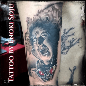 Gene Wilder Portrait - Young Frankenstein Movie - Black and Gray Tattoo by Enoki Soju -- To see more of my work you can either google my name "Enoki Soju" or visit my Artist Page on Facebook at: http://www.facebook.com/enokisojutattoo -Selene Enoki Soju (Professional Award Winning Tattoo Artist) #셀린이누끼소주 #타투 #문신 #enoki #enokisoju #selenesoju #enokisojutattoo #tattoo #tattooartist #tattooist #professional #professionaltattooartist #art #walkingart #livingcanvas #lgbt #helios #asian #korean #enosoxo #cheyennehawkpen #waverlycolorco #fusionink #customtattoo #sest