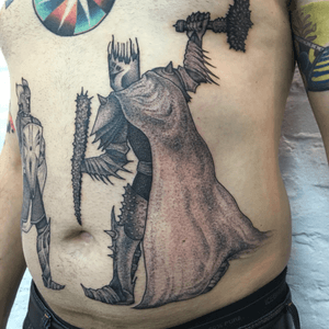 Bad ass black and grey 'Morgoth' by Tanya DSM
