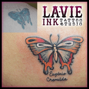 Tattoo recovery #tattoo #recovery #butterfly #color #old #new #art
