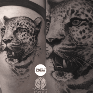 Leopard.. #leopard #DarkArt  #blackwork #blackandgrey #IllustrativeTattoo #dotwork #graphictattoo #blackworkers #followme #tattooartist #czechtattoo #hellcz #nayanatattoo #ilovemywork #weloveFollow my work on fb / insta / tattoodo 👉@nayanatattoo