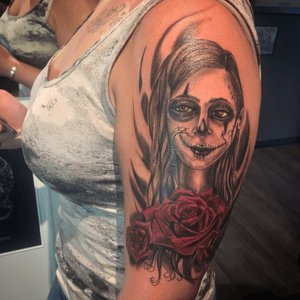 Customer's day of the dead design that I was able to make come to life on her skin. Done by Buster. #dayofthedead #rosetattoo #ink #inked #inkbybuster #inkbustertattoo #tattoo #colortattoo #inklife #tattooart #customtattoo #tattooartist #tattooer #longisland #realism #fantasy #art #originalartwork #art #inkstagram #tattoostyle #tattoosofinstagram #tattoos #tatted #sketchtoskin #expensiveskin #artislife #inkedup #newyork #longisland #inkedmag #tattooartistsmag