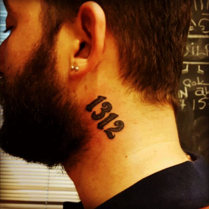 ttttoo Gothic Number Tattoo • Tattoodo