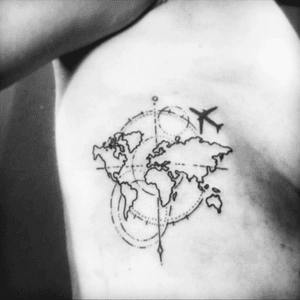 #Worldtraveller (borrowed pic) #dreamtattoo #tattooinspiration 