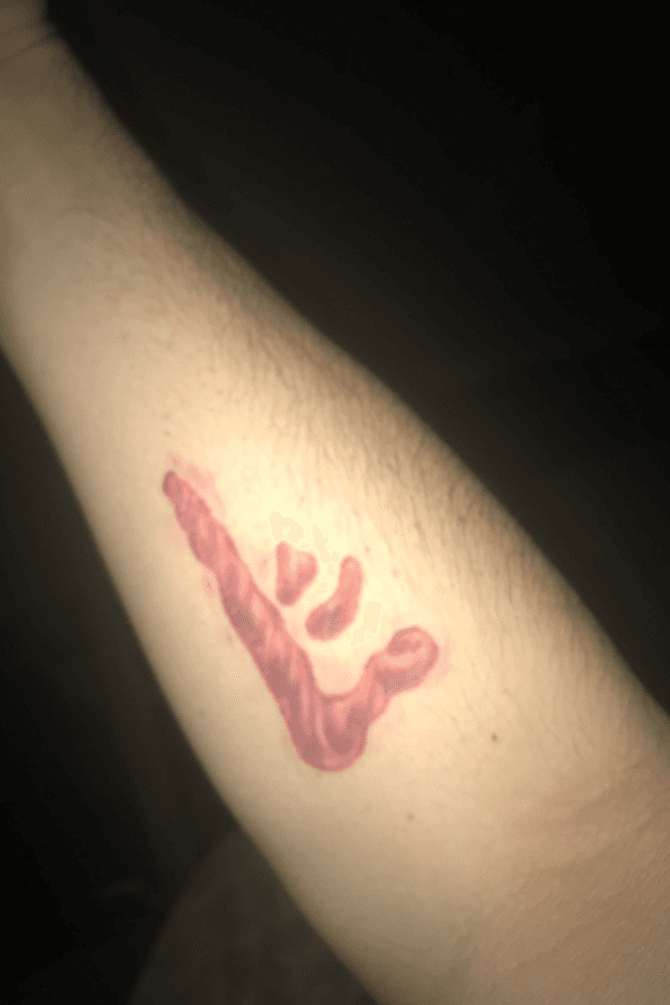 Cain Mark Temporary Tattoo Symbol  Etsy