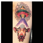 #cow at Classic Tattoo/Pablo Xama BH-Brasil #alienabduction 