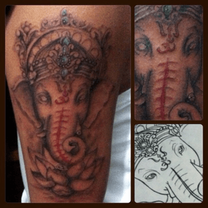 #ganesha #tattoo #ink #mahabharata #vignesha #deidad #hindu #india #deity #lotto #intenze #intenzeink #bobtyrrellset