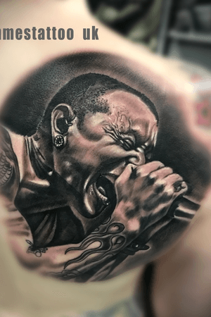 Chester bennington tattoo by @Jammes_Tattoo_Studio 