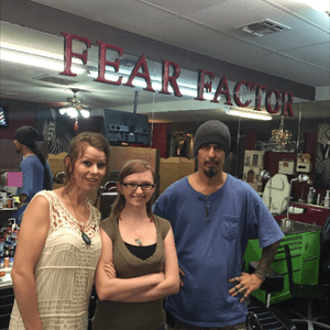 From right to left Richard (my tattoo artist) me, and Misty (Richard's wife. Loved going to Fear Factor Tattoo in Abilene, TX!!