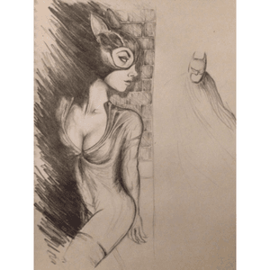 Unfinished #Catwoman #superhero #batman #pencil #drawing 