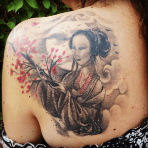 Geisha for my grandmother...done by Henry Powell at Six Feet Under Tattoo