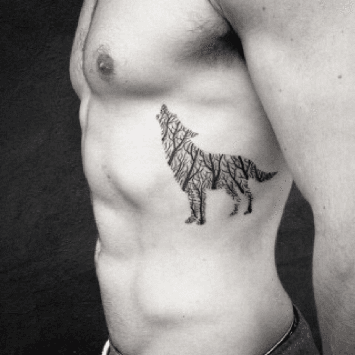 Tattoo uploaded by Ignas • #futuretattoo #animal #wolf #forest  #foresttattoo #linework #simple #minimalist • Tattoodo