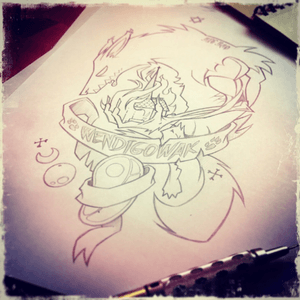 Wendigowak; Sketch done, Ink to come ✏️#blacklilipute #illustration #pencil #tattooistartmagazine #tattooistartmag #tattoomag #tattoo #tattoos #ink #inked #art #artist #tatoooftheday #tattooed #tattooartist #tattooblog #rad #artcollective #drawing #draw #sketch #sketches #skull #skulls #tattooflash #fineart #skull2017 #supportartmag #supportart