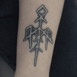 A tattoo pf the band Wardruna, meaning "rune of knowledge" 