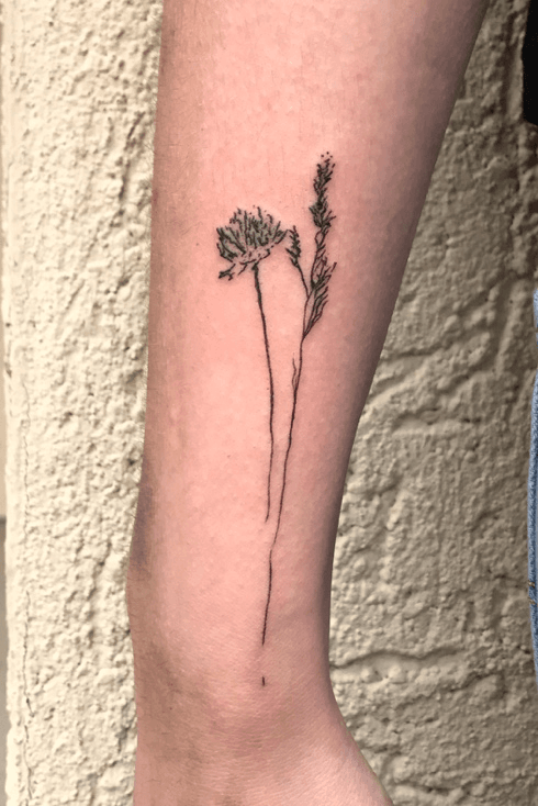 Dried Flower Tattoo Tutorial  POPSUGAR Beauty