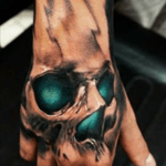 Really cool looking tat. #tattoo #Tattoodo #skull #skulltattoo #blackwork 