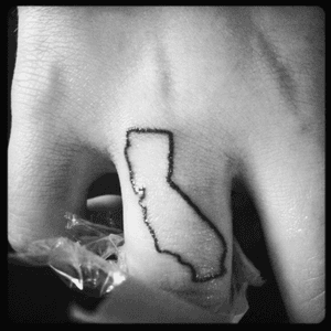 Next finger tattoo, need to show some California love. 