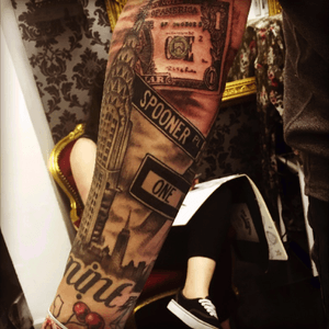 Tattoo uploaded by Chris Gunning • Great job by my good friend Lee Wilkins  of Heaven & Hell Tattoo Oxford, UK • Tattoodo