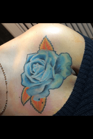 Blue rose i did 💙
