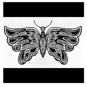 #Butterfly #symetric #blackwork #sketch #Flash 