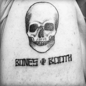 #skulltattoo #blackandgrey #bones 