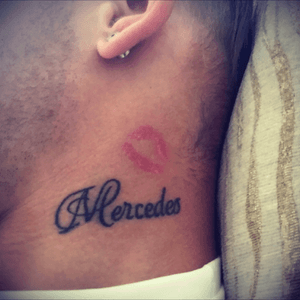 name and kiss of my daughter made by dad dean @tattoosaunders 