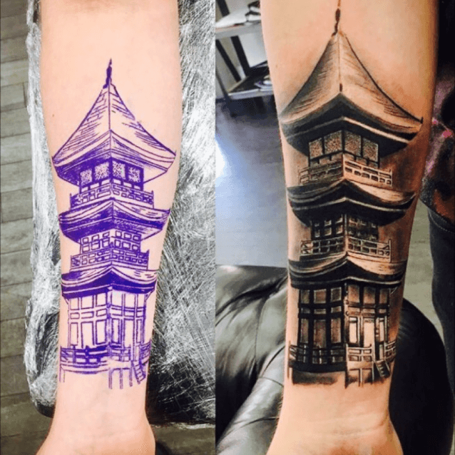 Japanese Tower Tattoo  KickAss Things