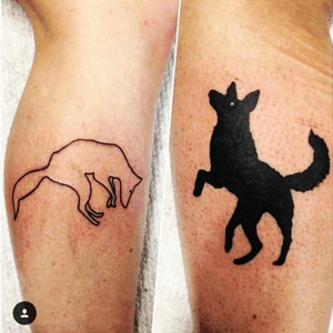Tattoo #8 and #9 #wolf Artist: Wesley von BlerkStudio: Handstyle Custom TattoosPlace: Johannesburg, South Africa