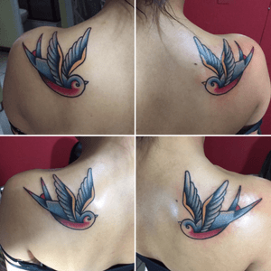 Swallows  #ink #tattoo #traditionaltattoo #oldschooltattoo #costaricatattoo #supportyourartist
