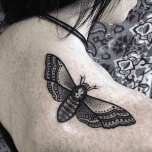 Black Stabbath Hannah Pixie Snowdon death head moth 