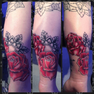 TattooBruce Darksideshop  #roses#color#mandala#black#inkt#tattoo 