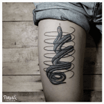 The snake in a geometry spiral..Done by Anneke Fitrianti..#snaketattoo #geometrytattoo #spiraltattoo #blacktattooart #btattooing #blacktattooing #linework #lineworktattoo #inkstinctsubmission #blackworktattoo #taot #blackworkerssubmission #tattoolife #blacktattoo #lineworks #blackworks #dotworks #occultart #blacktattoomag #inkedblaq  #tattoojogja #jogjatattoostudio #INDONESIA #blacktattooartist