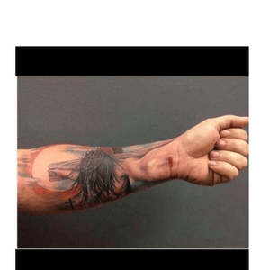 YOU IN YOUR TATTOO         #tattoo #nocolour #sleeve #sleevetattoo #army #jesus #catholic 