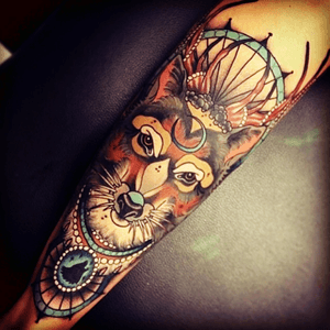 Wonderful - to bad I don't know the amazing artist #perfect #deertattoo #loveit #color 