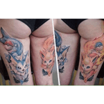 Beautiful Flareon and Vaporeon tattoos #pokemon #water #fire 