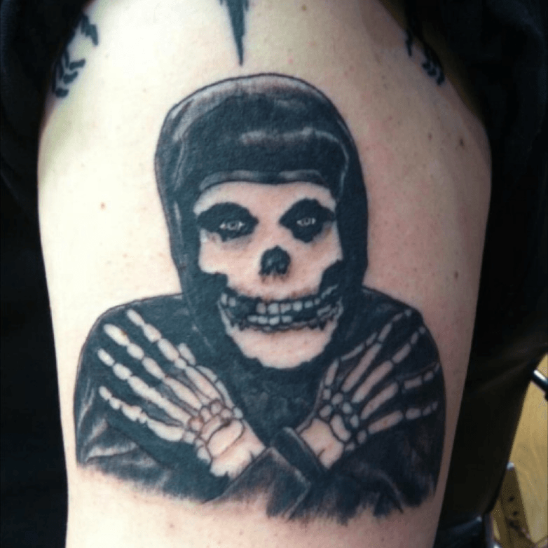 crimson ghost  Ghost tattoo Misfits tattoo Big art