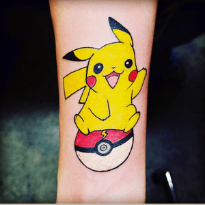 My pikachu tattoo #pikachu #pokemon #20thanniversary 