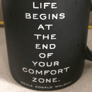 Life begins at the end of your comfort zone #quote 