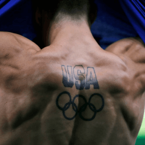 USA Olympic Tattoo #usa #OlympicRings 