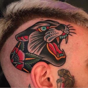 #panther #bigcats #headtattoo 