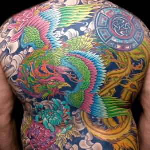 Tattoo by Lark Tattoo artist/owner Bruce Kaplan. #japanese #pheonix #japanesephoenix #color #colorful #smoke #flower #flowers #japaneseflower #lotus #chrysanthemum #fullback #backpiece #brucekaplan #owner #artist #ownerartist #artistowner #LarkTattoo #LarkTattooWestbury #NY #BestOfLongIsland #VotedBestOfLongIsland #BestOfNYC #VotedBestOfNYC #VotedNumber1 #LongIsland #LongIslandNY #NewYork #NYC #TattoosEvenMomWouldLove  #NassauCounty #tattoo #tattoos #tat #tats #tatts #tatted #tattedup #tattoist #tattooed #tattoooftheday #inked #inkedup #ink #tattoooftheday #amazingink #bodyart